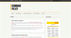 Desktop Screenshot of economic-policy.org